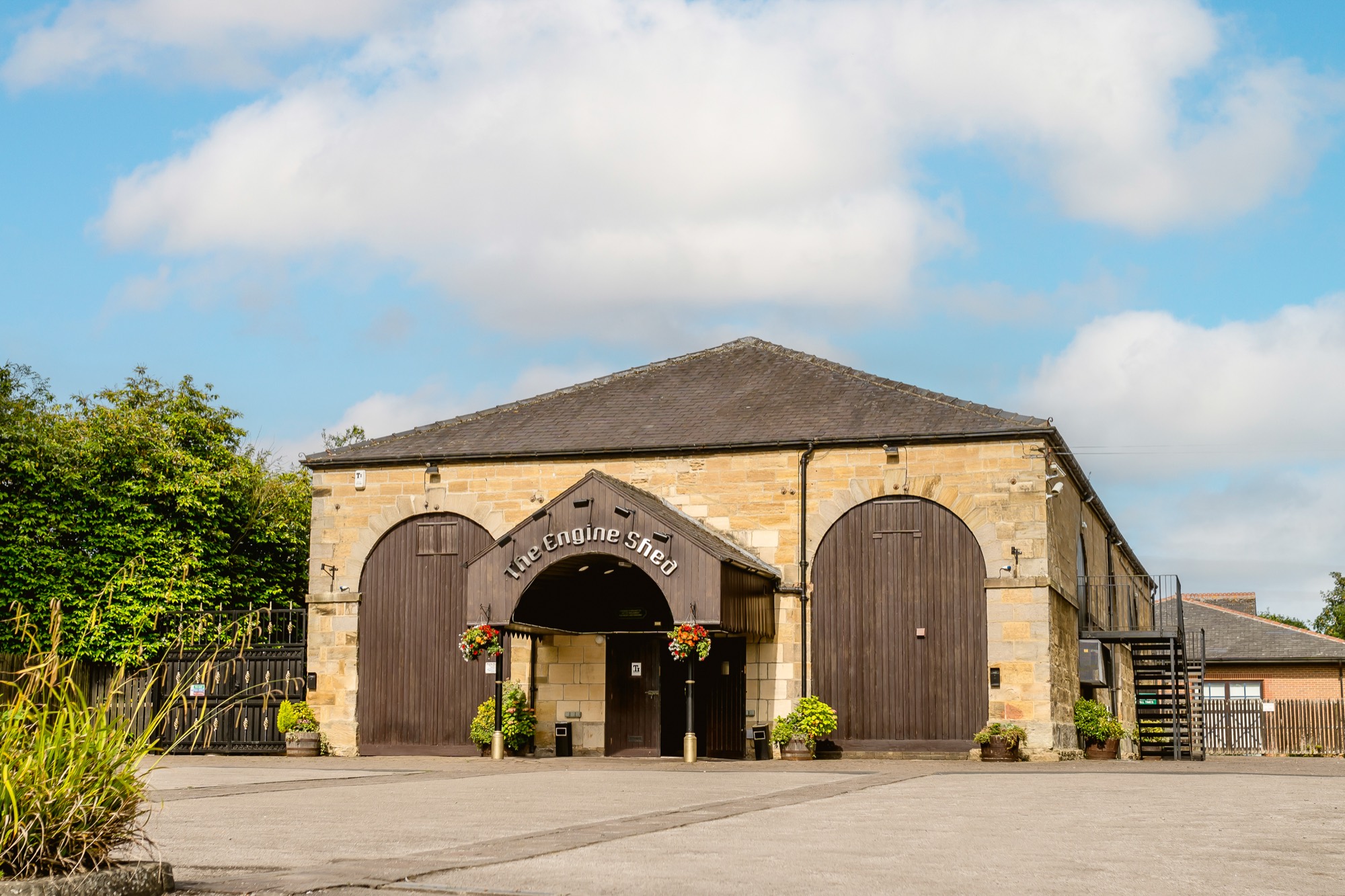 The Grade II listed Engine Shed and its grounds in Wetherby