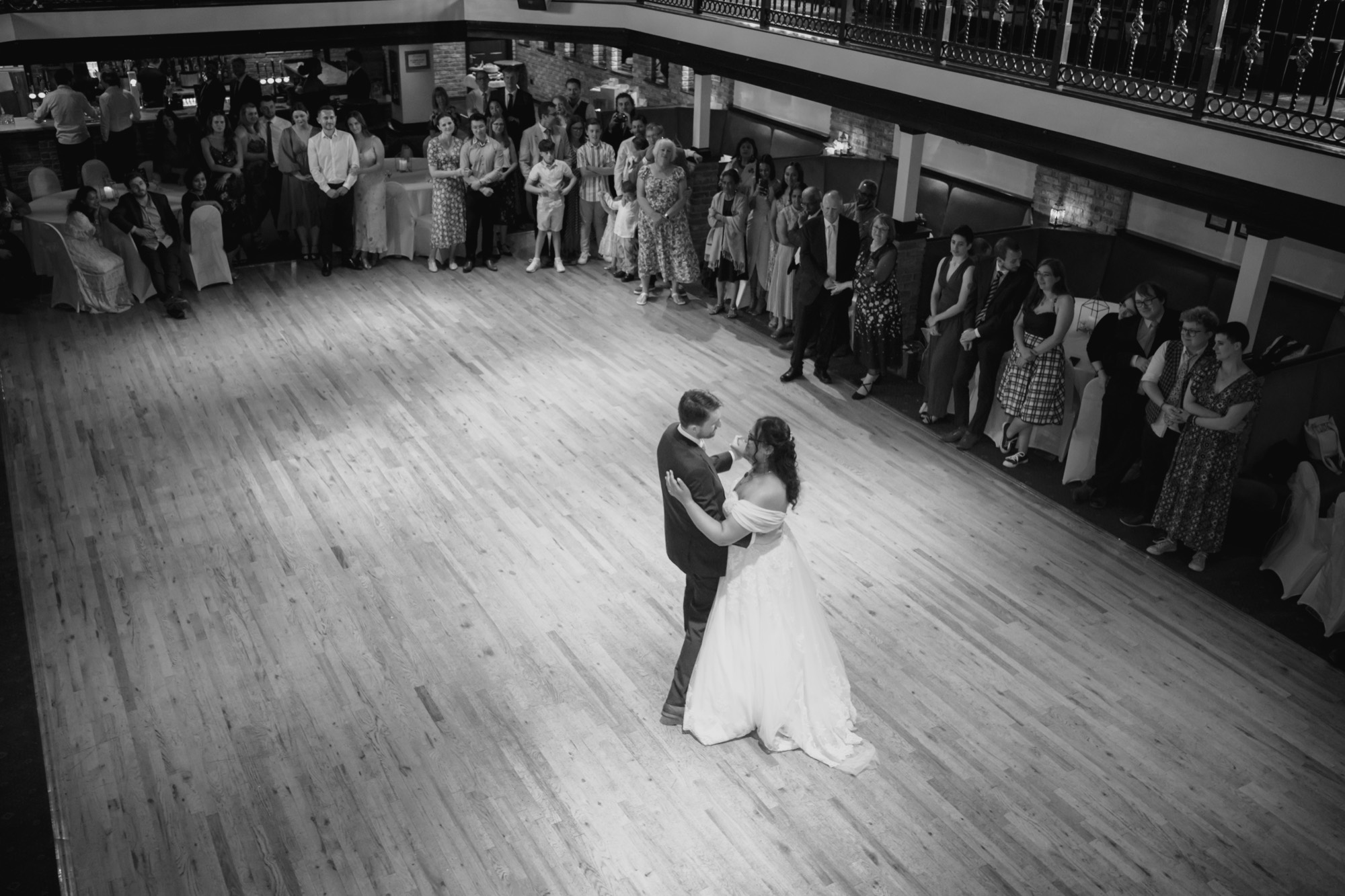 A couple during their first dance at The Engine Shed