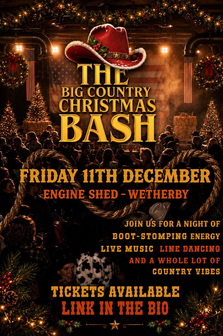 The Big Country Christmas Bash poster, Friday 11 December