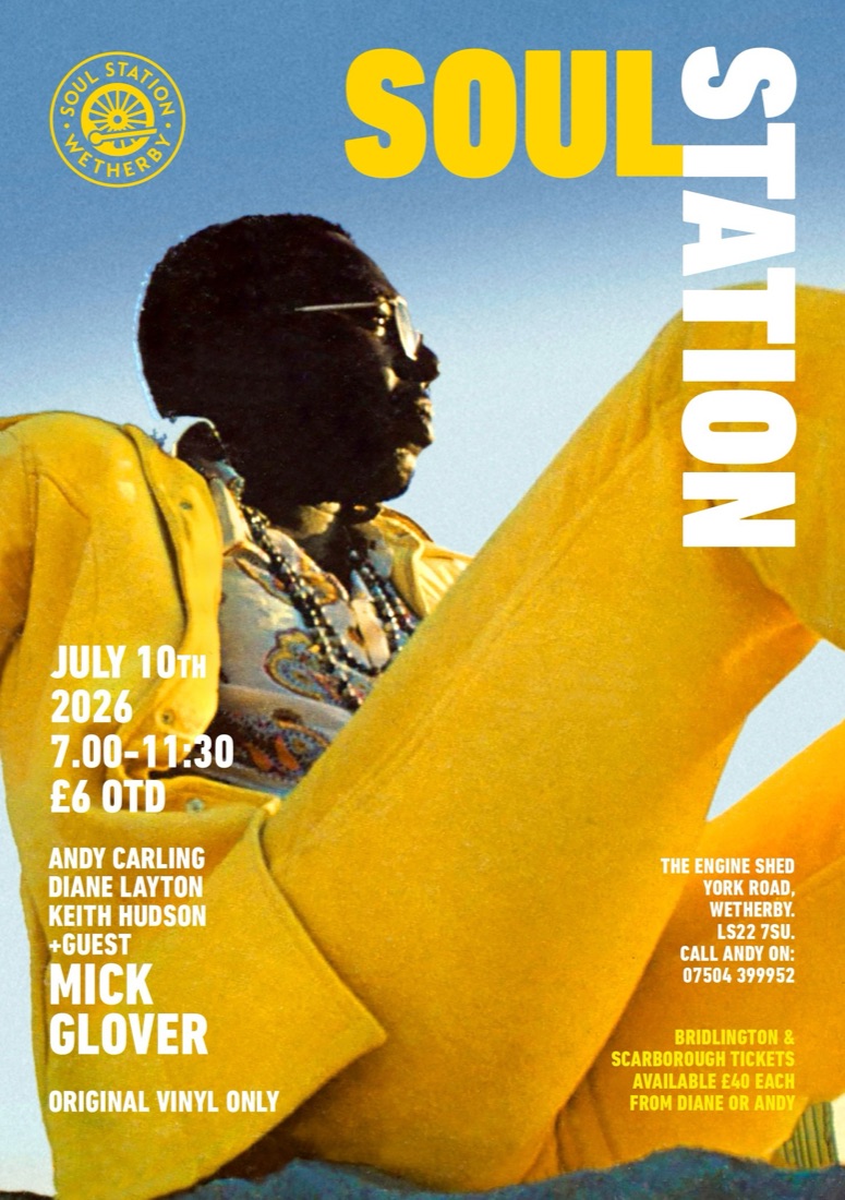 Soul Station Northern Soul night poster, 10 July